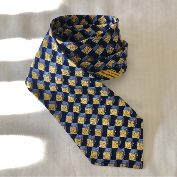Ermenegildo Zegna- 100% Silk Men’s Tie - Picture 1 of 8